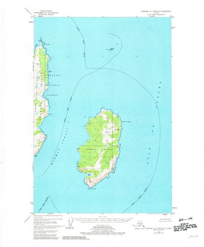 United States Geological Survey Afognak A-0 And B-0, AK (1952, 63360-Scale) digital map