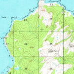 United States Geological Survey Afognak A-0 And B-0, AK (1952, 63360-Scale) digital map