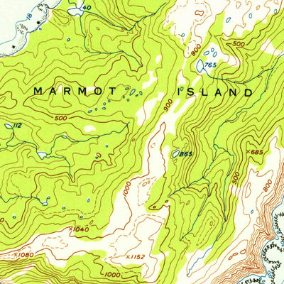 United States Geological Survey Afognak A-0 And B-0, AK (1953, 63360-Scale) digital map