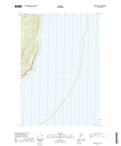 United States Geological Survey Afognak A-0 NE, AK (2021, 25000-Scale) digital map