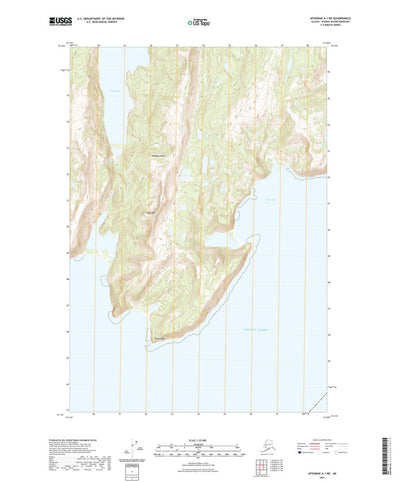 United States Geological Survey Afognak A-1 NE, AK (2021, 25000-Scale) digital map