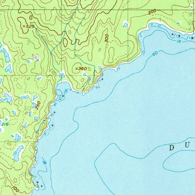 United States Geological Survey Afognak A-2, AK (1952, 63360-Scale) digital map