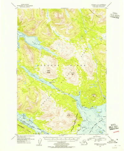 United States Geological Survey Afognak A-3, AK (1954, 63360-Scale) digital map