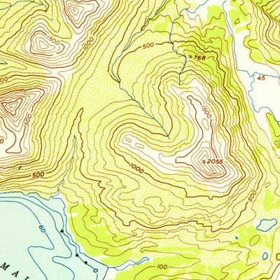United States Geological Survey Afognak A-3, AK (1954, 63360-Scale) digital map
