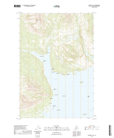 United States Geological Survey Afognak A-3 SE, AK (2021, 25000-Scale) digital map