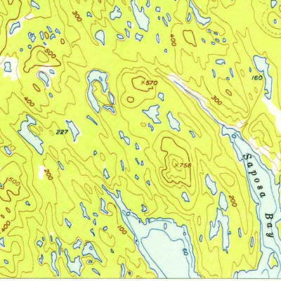 United States Geological Survey Afognak B-1, AK (1954, 63360-Scale) digital map