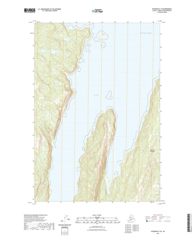 United States Geological Survey Afognak B-1 SE, AK (2021, 25000-Scale) digital map