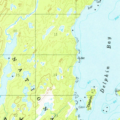 United States Geological Survey Afognak B-2, AK (1952, 63360-Scale) digital map