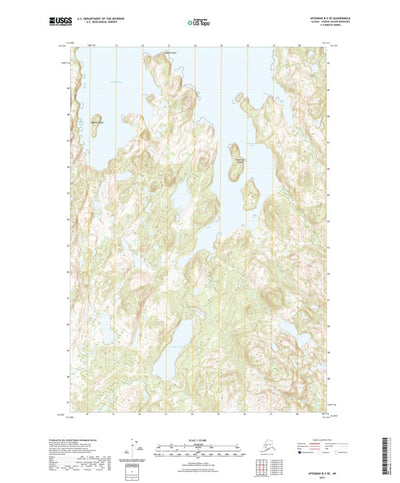 United States Geological Survey Afognak B-2 SE, AK (2021, 25000-Scale) digital map