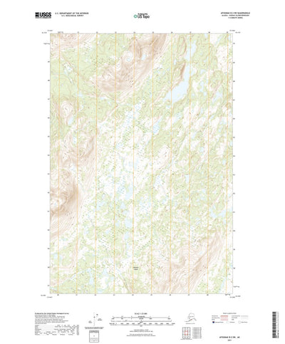 United States Geological Survey Afognak B-2 SW, AK (2021, 25000-Scale) digital map