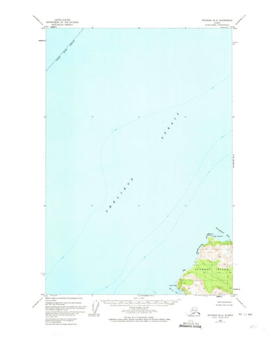 United States Geological Survey Afognak B-4, AK (1952, 63360-Scale) digital map