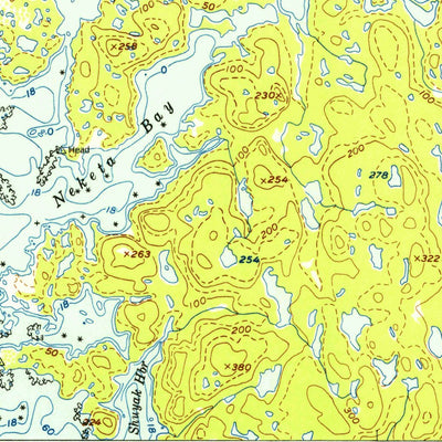 United States Geological Survey Afognak C-2 And C-3, AK (1954, 63360-Scale) digital map