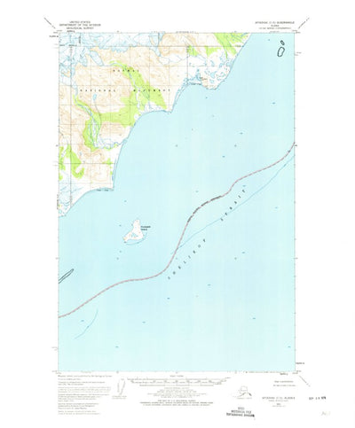 United States Geological Survey Afognak C-5, AK (1951, 63360-Scale) digital map
