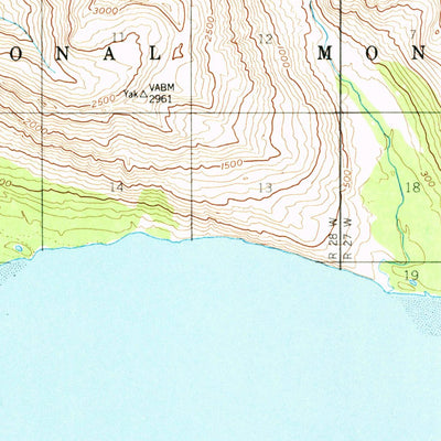 United States Geological Survey Afognak C-6, AK (1951, 63360-Scale) digital map