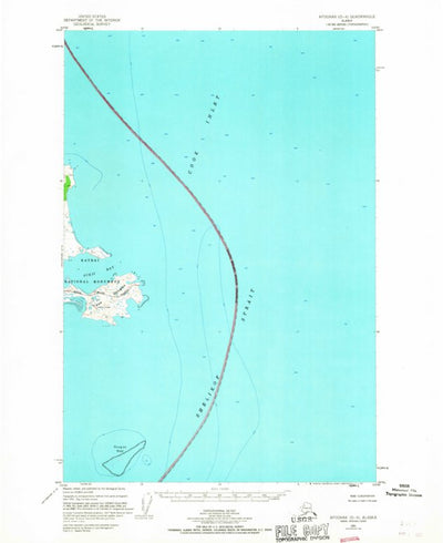 United States Geological Survey Afognak D-4, AK (1951, 63360-Scale) digital map