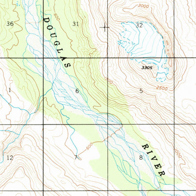 United States Geological Survey Afognak D-6, AK (1951, 63360-Scale) digital map