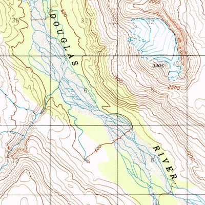United States Geological Survey Afognak D-6, AK (1983, 63360-Scale) digital map