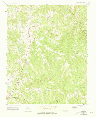 United States Geological Survey Afton, NC (1971, 24000-Scale) digital map