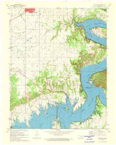 United States Geological Survey Afton NE, OK (1971, 24000-Scale) digital map