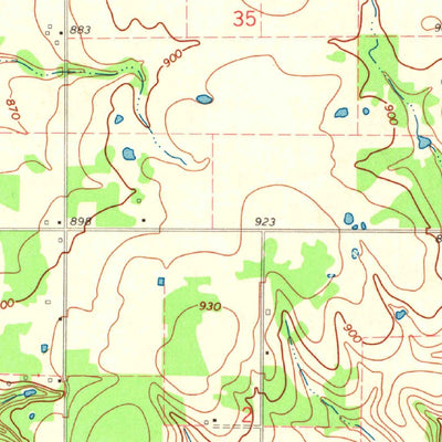 United States Geological Survey Afton NE, OK (1971, 24000-Scale) digital map