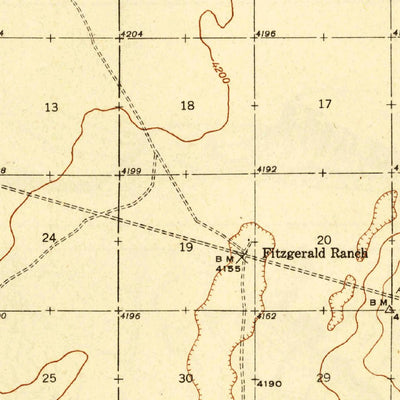 United States Geological Survey Afton, NM (1943, 62500-Scale) digital map
