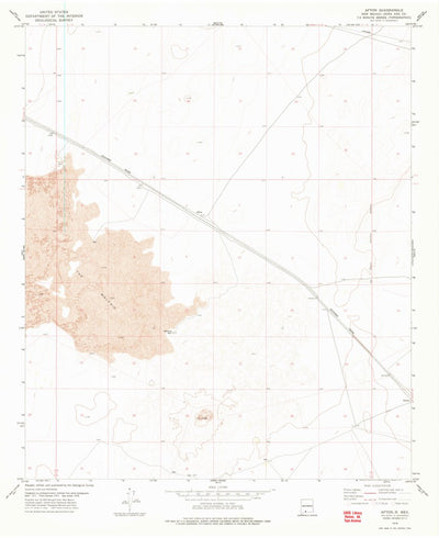 United States Geological Survey Afton, NM (1978, 24000-Scale) digital map