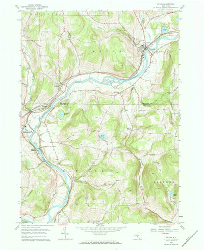 United States Geological Survey Afton, NY (1957, 24000-Scale) digital map