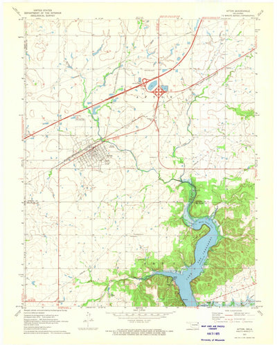 United States Geological Survey Afton, OK (1971, 24000-Scale) digital map