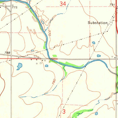 United States Geological Survey Afton, OK (1971, 24000-Scale) digital map