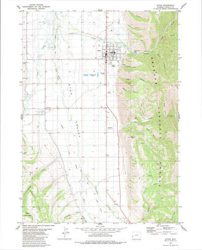 United States Geological Survey Afton, WY (1980, 24000-Scale) digital map
