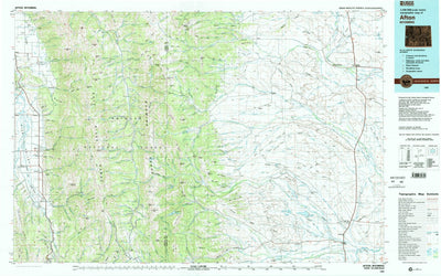 United States Geological Survey Afton, WY (1982, 100000-Scale) digital map