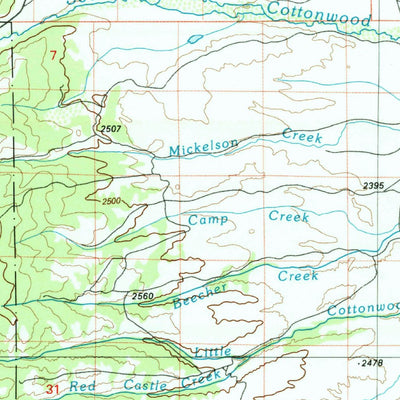 United States Geological Survey Afton, WY (1982, 100000-Scale) digital map