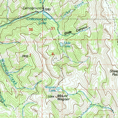 United States Geological Survey Afton, WY (1982, 100000-Scale) digital map