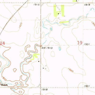 United States Geological Survey Agar NE, SD (1970, 24000-Scale) digital map