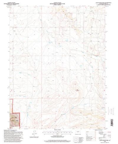 United States Geological Survey Agate Mountain, CO (1994, 24000-Scale) digital map
