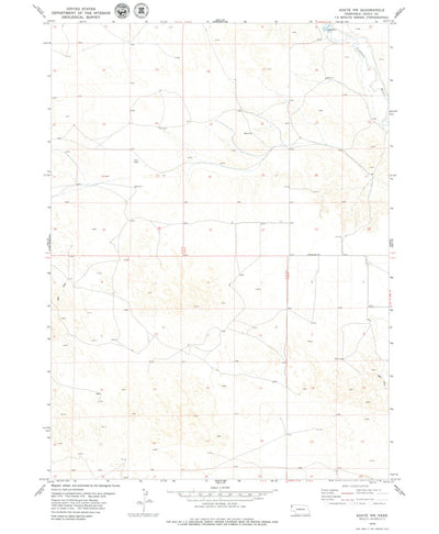 United States Geological Survey Agate NW, NE (1979, 24000-Scale) digital map