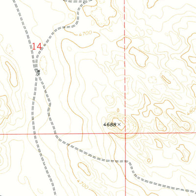United States Geological Survey Agate SW, NE (1979, 24000-Scale) digital map