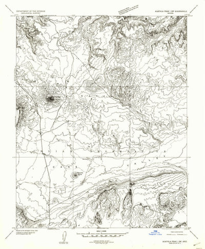 United States Geological Survey Agathla Peak, AZ (1952, 24000-Scale) digital map