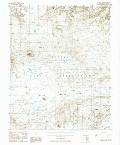 United States Geological Survey Agathla Peak, AZ (1988, 24000-Scale) digital map