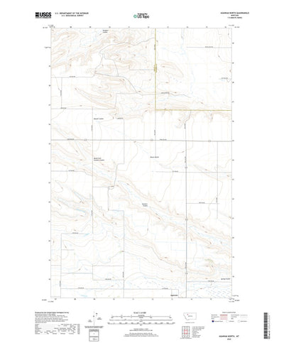 United States Geological Survey Agawam North, MT (2020, 24000-Scale) digital map