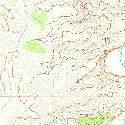 United States Geological Survey Agency Draw NE, UT (1966, 24000-Scale) digital map