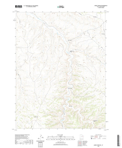 United States Geological Survey Agency Draw NE, UT (2020, 24000-Scale) digital map