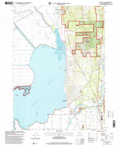 United States Geological Survey Agency Lake, OR (1998, 24000-Scale) digital map