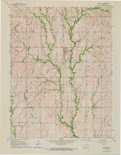 United States Geological Survey Agenda, KS (1965, 24000-Scale) digital map