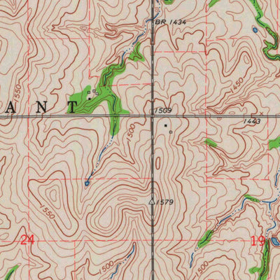 United States Geological Survey Agenda, KS (1965, 24000-Scale) digital map