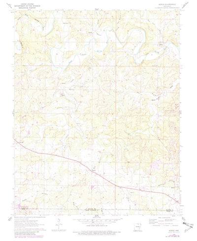 United States Geological Survey Agnos, AR (1962, 24000-Scale) digital map