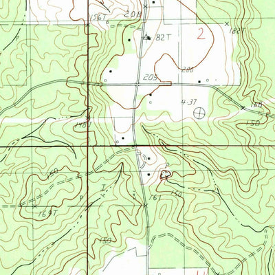 United States Geological Survey Agricola, MS (1982, 24000-Scale) digital map