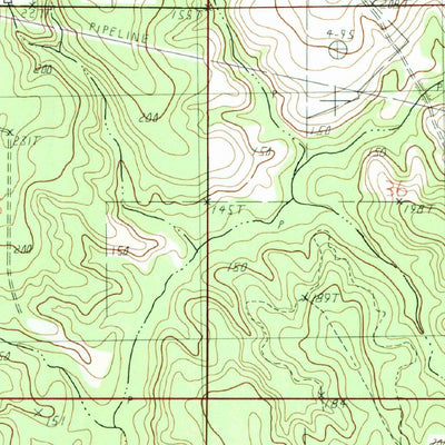 United States Geological Survey Agricola, MS (1982, 24000-Scale) digital map