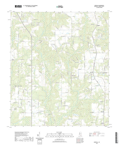 United States Geological Survey Agricola, MS (2020, 24000-Scale) digital map
