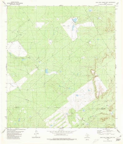 United States Geological Survey Agua Azul Creek East, TX (1980, 24000-Scale) digital map